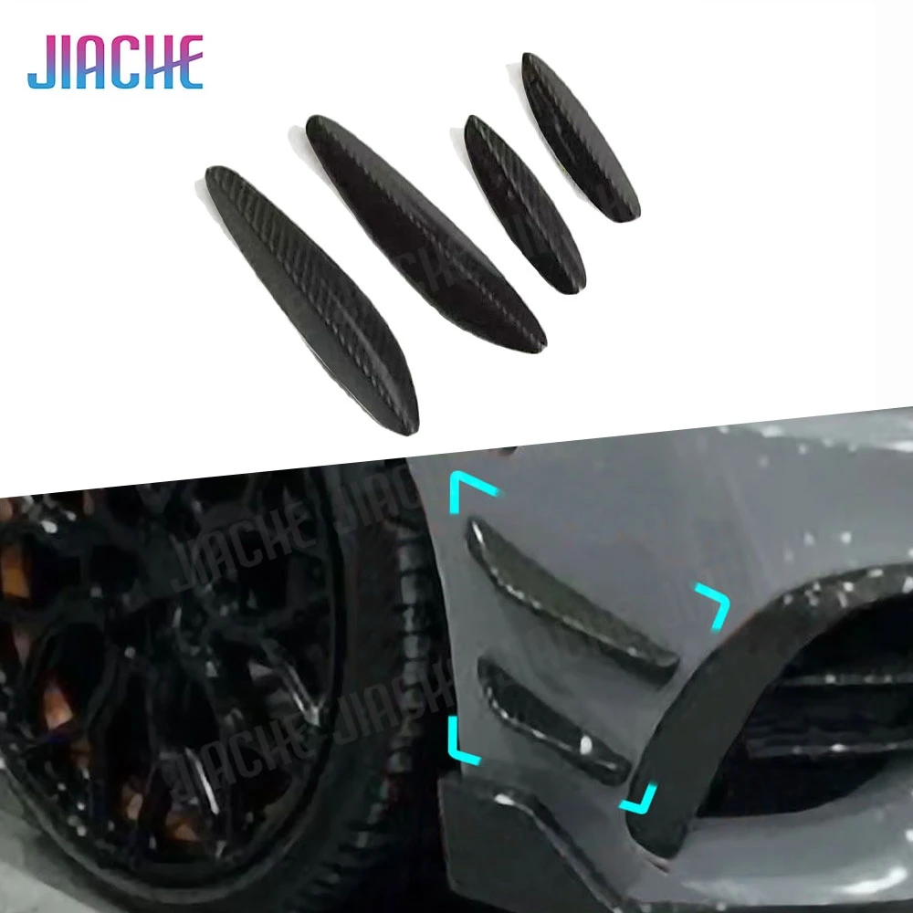 

For Benz E Class C238 E53 Couper 2021-2023 Dry Carbon Fiber Car Front Bumper Side Fin Canards Splitters Vent Trim Accessories