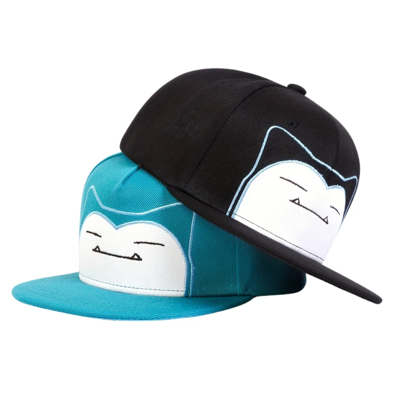 

2027 Cute Anime Pokemon Embroidery Baseball Cap Squirtle Pikachu Bulbasaur Charmander Snorlax Mew Adjustable Sun Hat Gifts