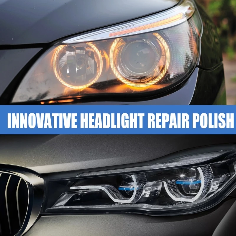 

Effective Headlamp Refurbish Agent Repairs Faded Lights Restores Brightness Eliminates Yellowing For Optimal Road Safety H9EE