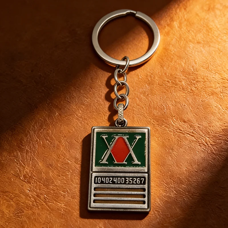 Hunter x Hunter Anime GON FREECSS Classic Hunter License Metal Card Tag Keychain - Collectible Cartoon Fans Jewelry Accessories image 3