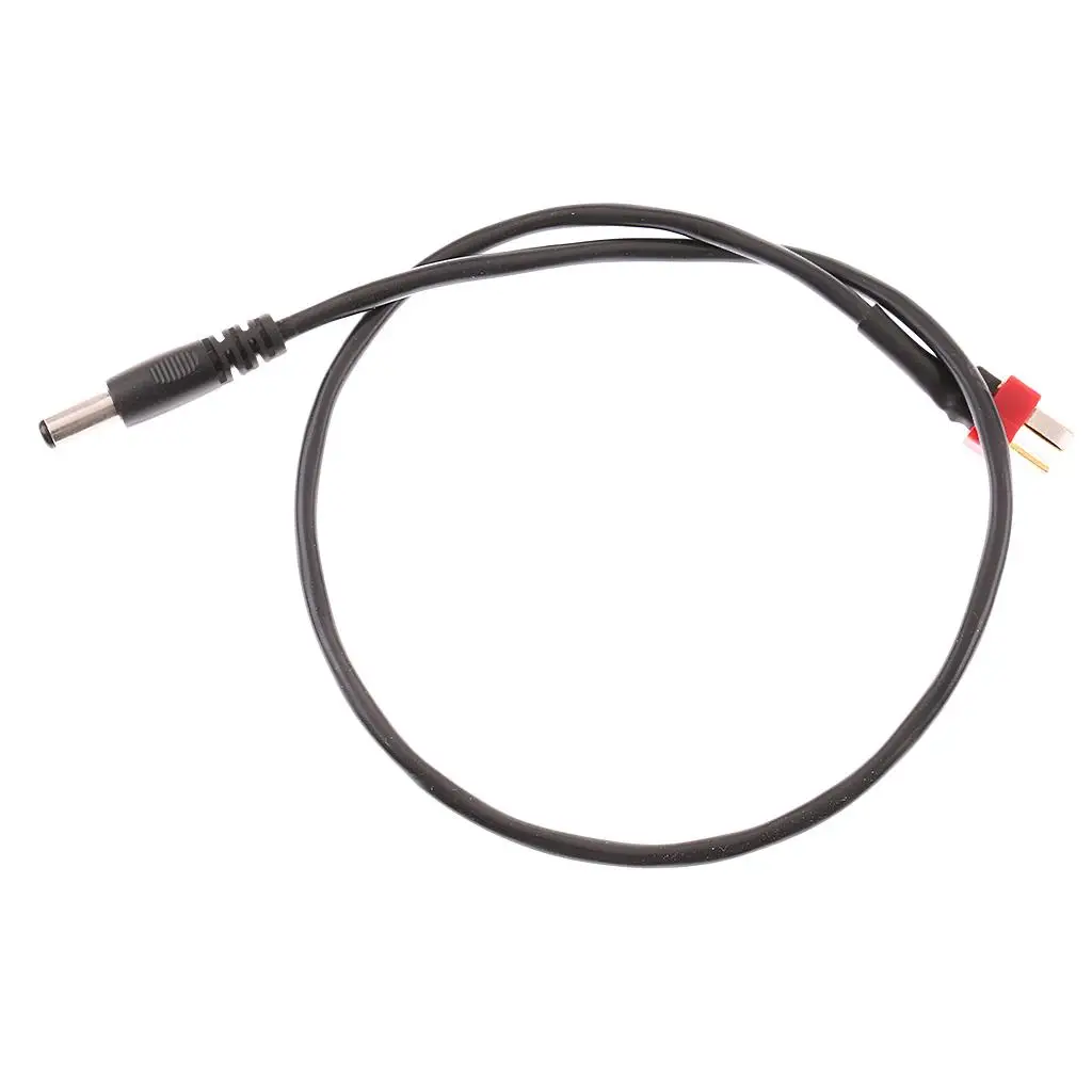 T Male Plug to DC Power Cable for RC Car Battery Supply Replacement Wire for Soldering Iron Portable