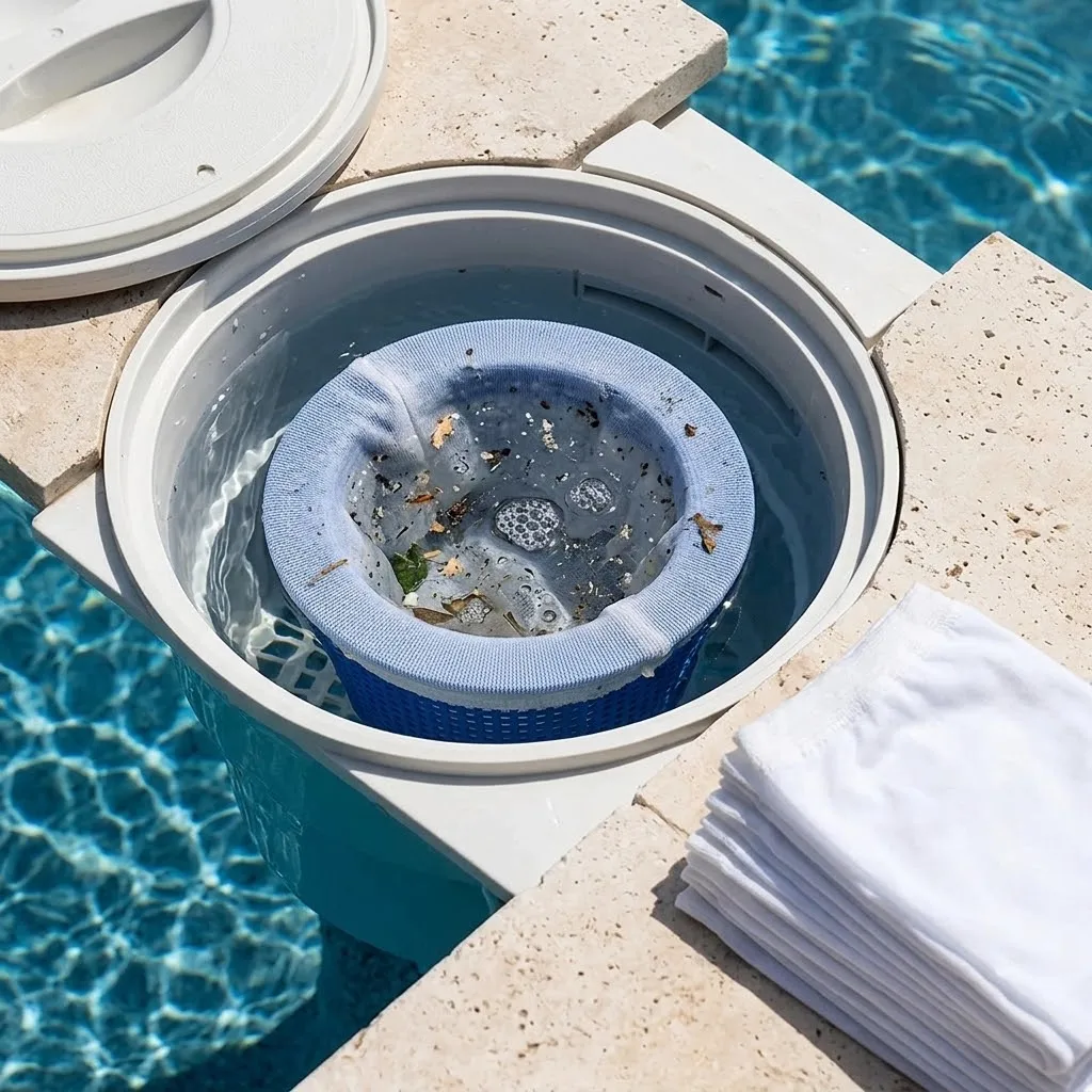 Pool Skimmer Socks 10 Pack Basket Filter Mesh Bag For Removing Debris Leaves From Swimming Pool And Fish Tank Water Circular