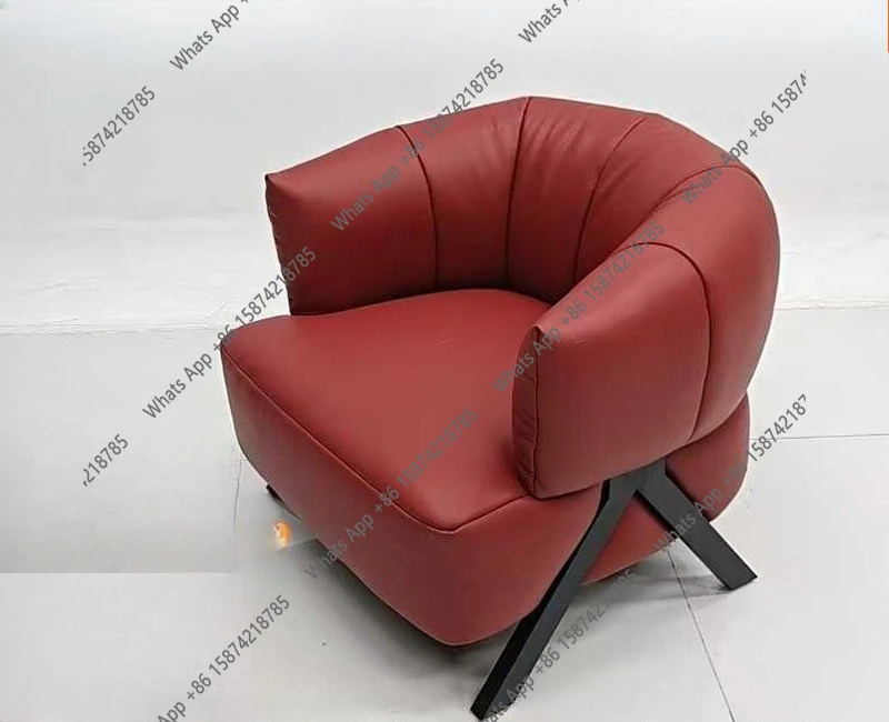 

Small light luxury retro single sofa living room negotiation sofa side chair Chinese lobby business hotel single chair