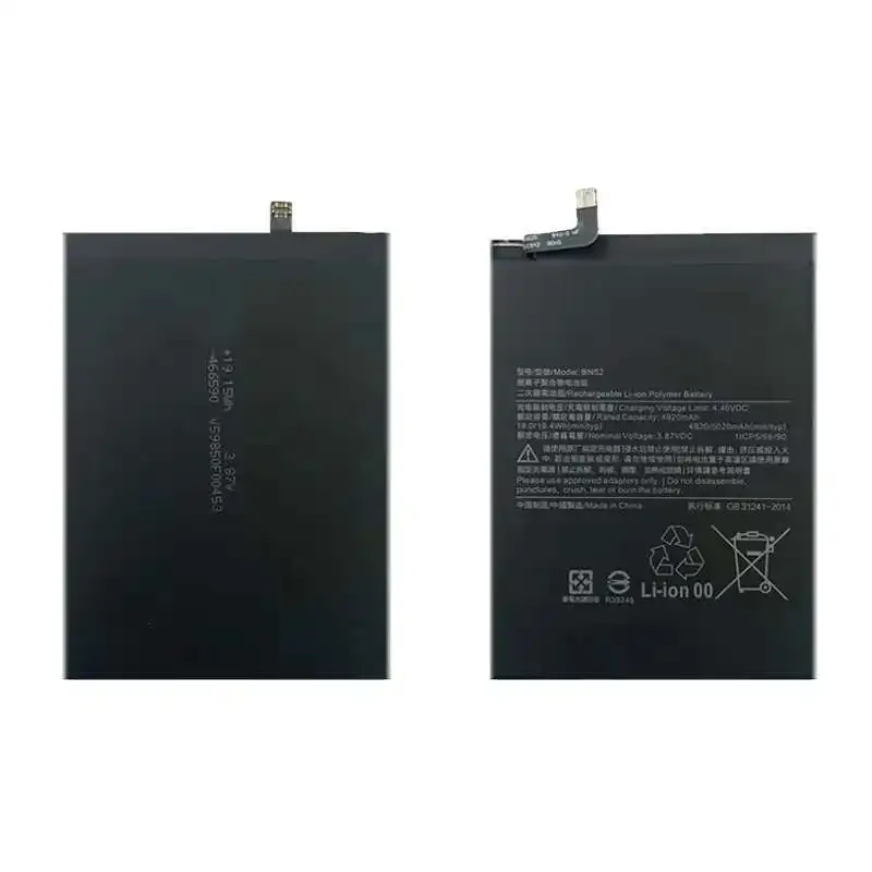Batería de iones de litio BN52 para Xiaomi Redmi Note 9 Pro 9Pro