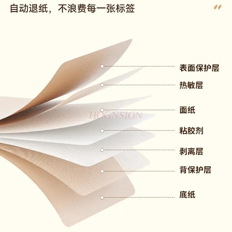 1pcs Label Printer Name Sticker Household Handheld Small Name Sticker Waterproof Mini Thermal Sticker