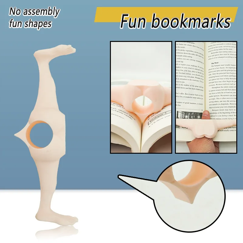 

New Fun Bookmark Fun and funny plastic bookmarks Book reading fixing tool