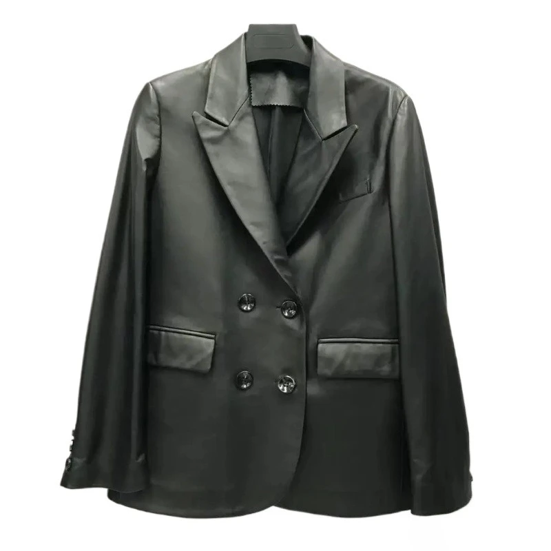 

Куртка из 100% натуральной овчины, женская высококачественная куртка из натуральной кожи с воротником, женская осенняя женская одежда, 2025 Chaquetas