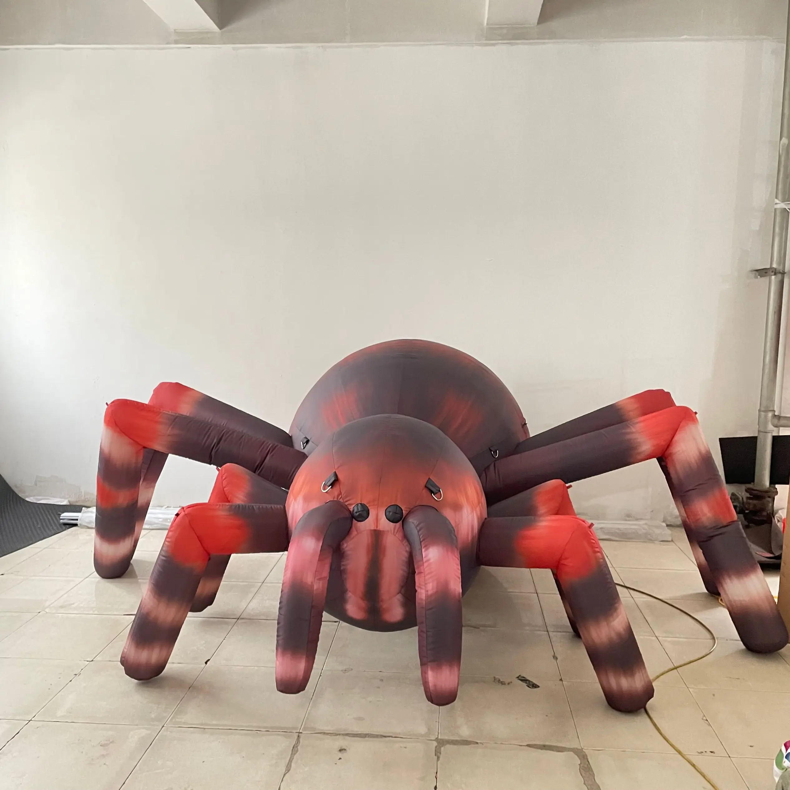 Halloween Inflatable Spider with Built-in White Light and Blower, Blow Up Yard Decoration for Holiday