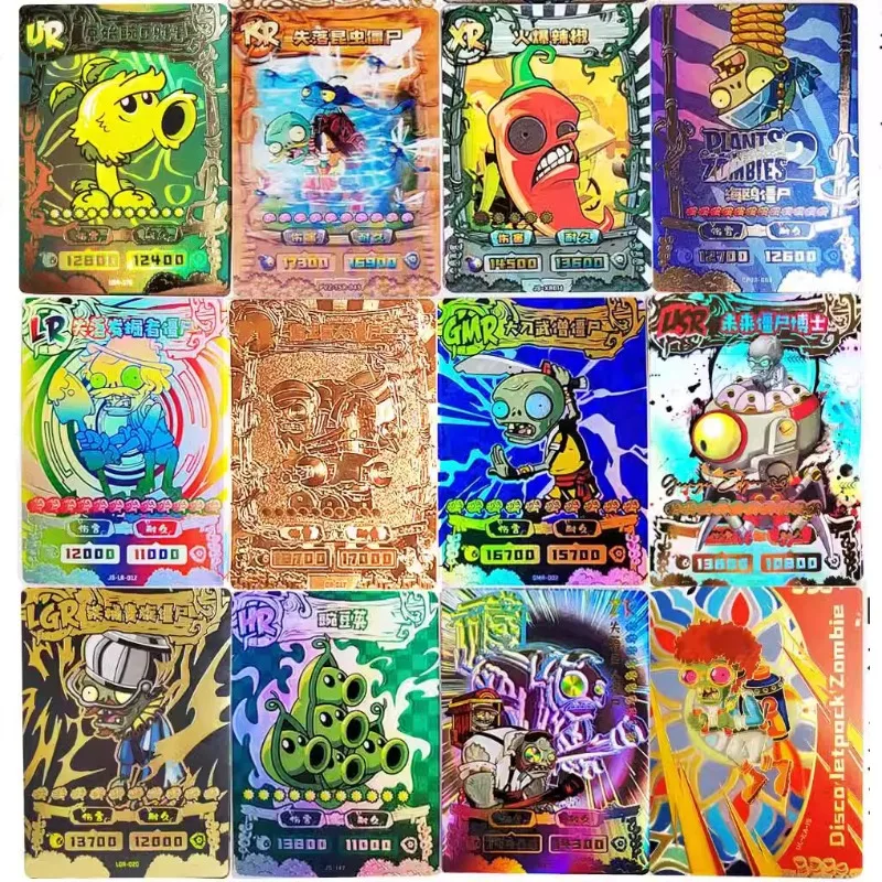 KAYOU Plantas oficiais vs. Cartões Zombies - Edição limitada de diamante série 3 SSP cartão dourado presente de aniversário para meninos