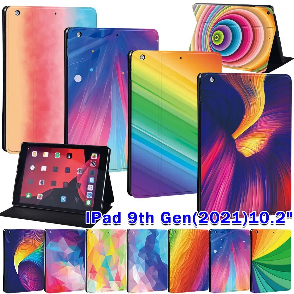 

Case for Apple IPad 2021 9th Generation 10.2 Inch Tablet Pu Leather Scratch Resistant Foldable Stand Cover for Ipad 9th 10.2"