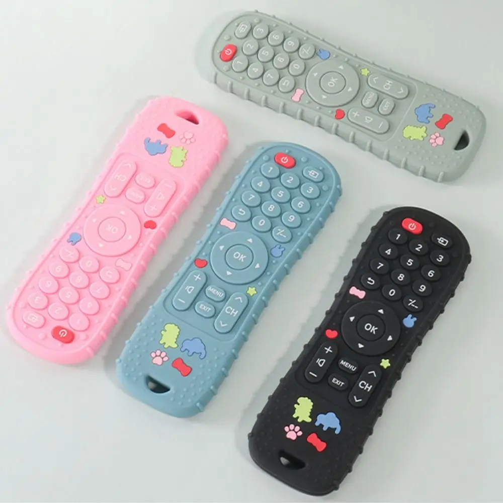 

Reusable TV Remote Control Shape Baby Toys Silicone Washable Chewing Toy Soothing Teeth Silicone Teether Baby