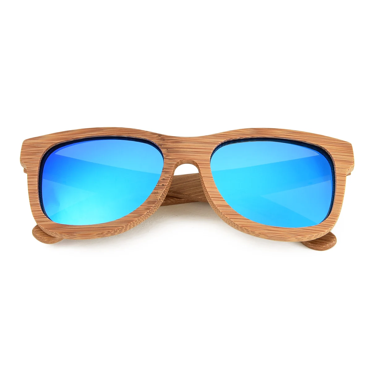 JANGOUL Unisex Carved Design Sunglasses Classic Bamboo Wooden Frame Polarized Vintage Natural Men Women Retro Handmade Eyewear