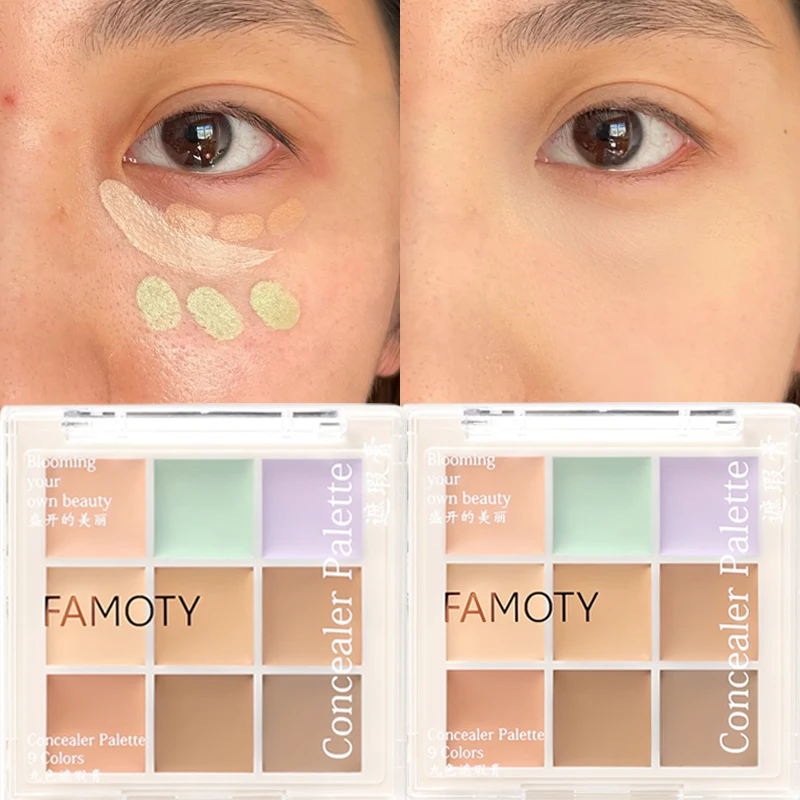 Moisturizing Concealer Cream Palette Waterproof Lasting Covers Acne Dark Circles Brighten Face Contour Korean Makeup Cosmetics