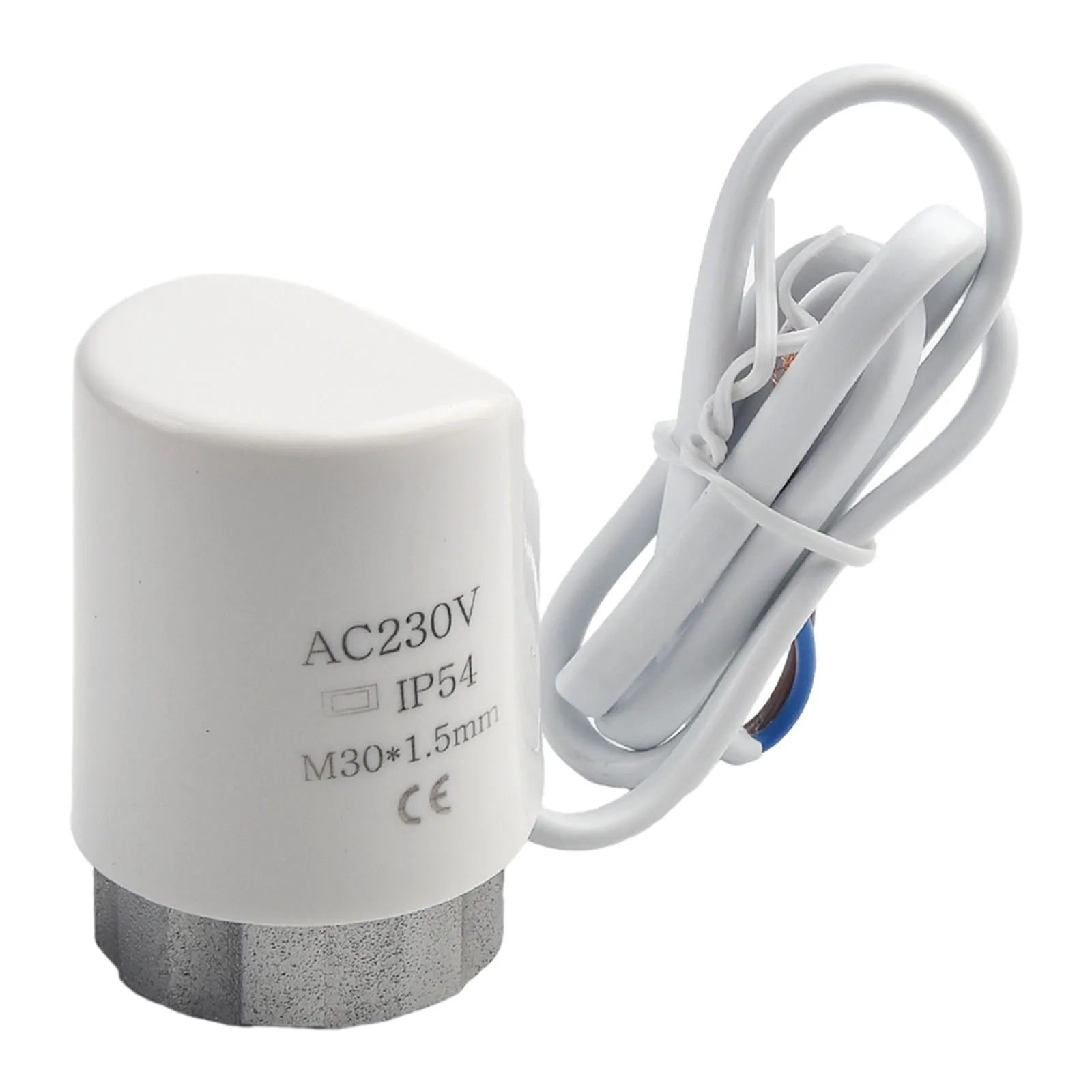 AC 230V M30*1.5mm Electric Thermal Actuator Normally Open/closed For Underfloor Heating Radiator Valve White