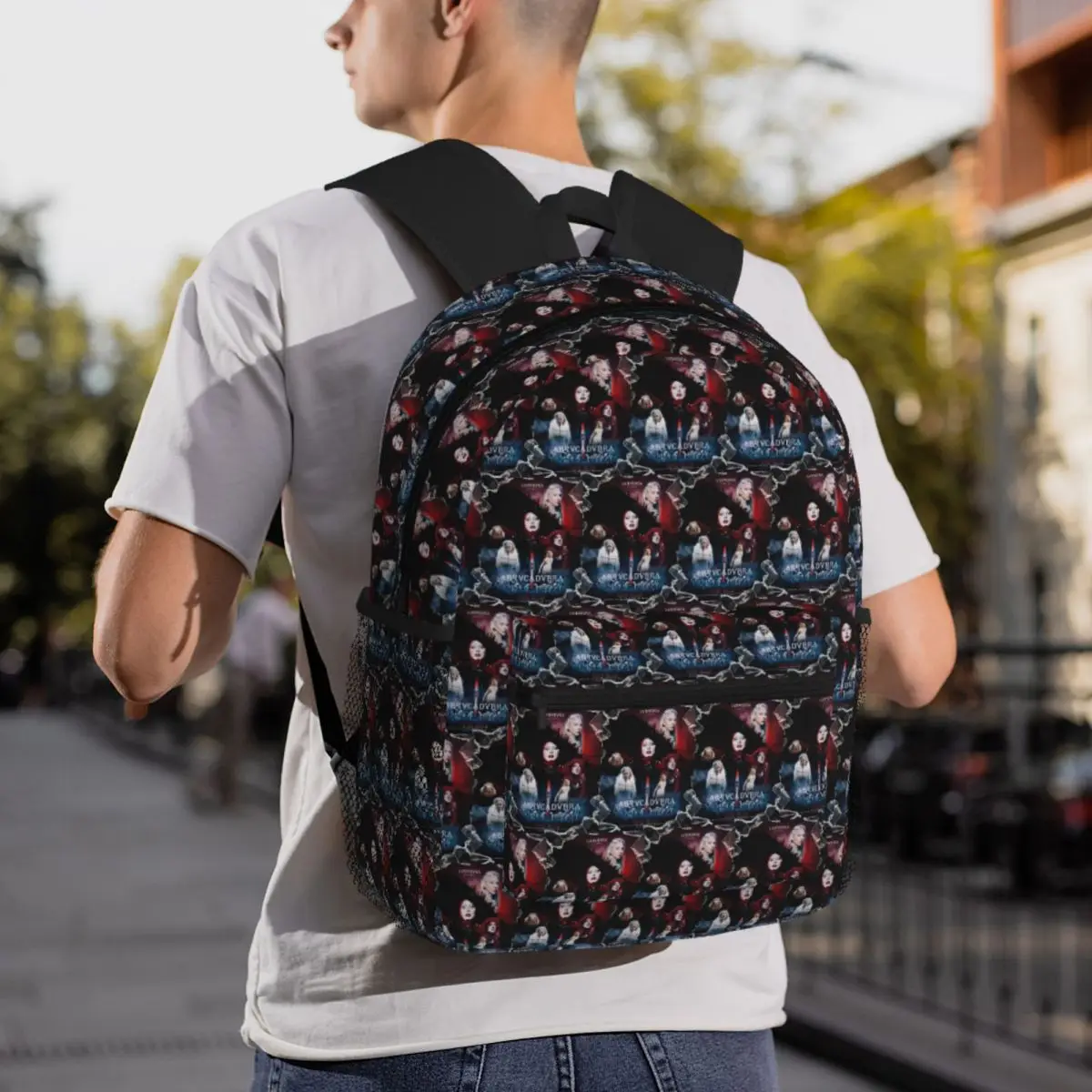 

Lady Gaga Student Backpack School Bag Hiking Travel Daypack for Boys Girls Fashion Bookbag Shoulder Bags