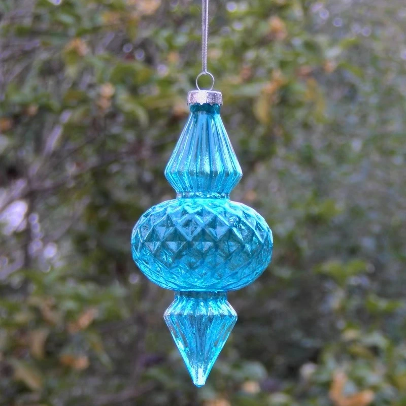 

2pcs/pack 7*14cm Different Hand Painting Glass Pendant Home Decoration Christmas Day Tree Hanging Ornament Handmade Festival