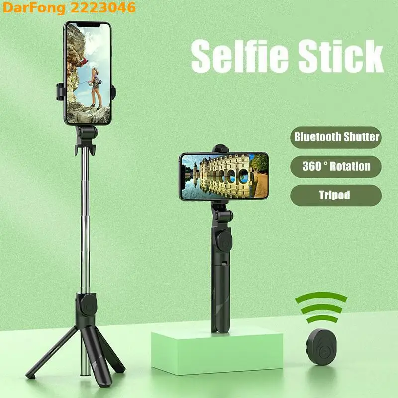 New Selfie Stick Tripod For Android huawei xiaomi IOS TikTok Extended Bluetooth With Remote Shutter Foldable Phone Holder