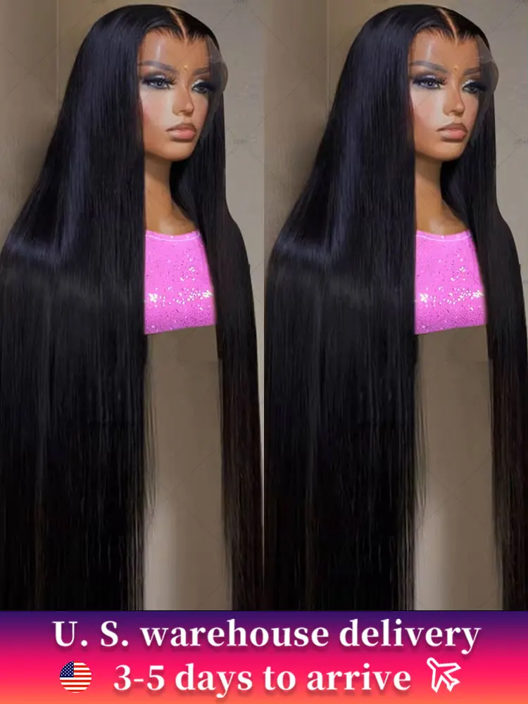 Straight Lace Wig 13x4 13x6 Lace Front Wigs 200% Density Pre-Cut Lace Wig Human Hair Ready To Wear Lace Closure Wig Pre plucked