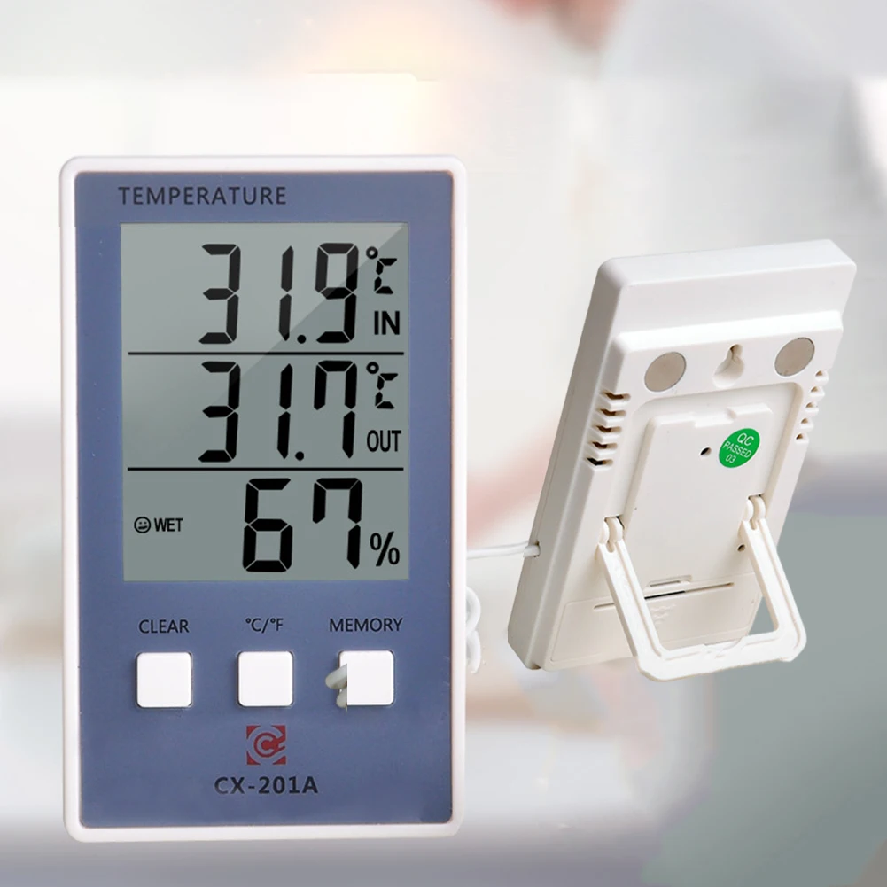Accurate Fish Tank Thermometer Temperature Humidity Meter Outdoor Thermometer Humidity Range 10-99 RH Temperature Range -50 70