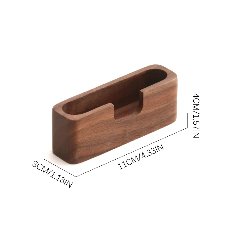 Walnut Business Card Holder Wood Business Card Holders Business Card Holder Display Desktop Business Card Stand DesktopDecor