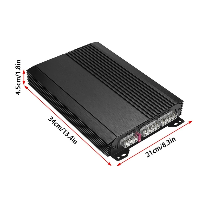 6800W 4-kanałowy 4-kierunkowy wzmacniacz samochodowy 12V o dużej mocy do modyfikacji samochodowego sprzętu audio 4-kierunkowy wzmacniacz