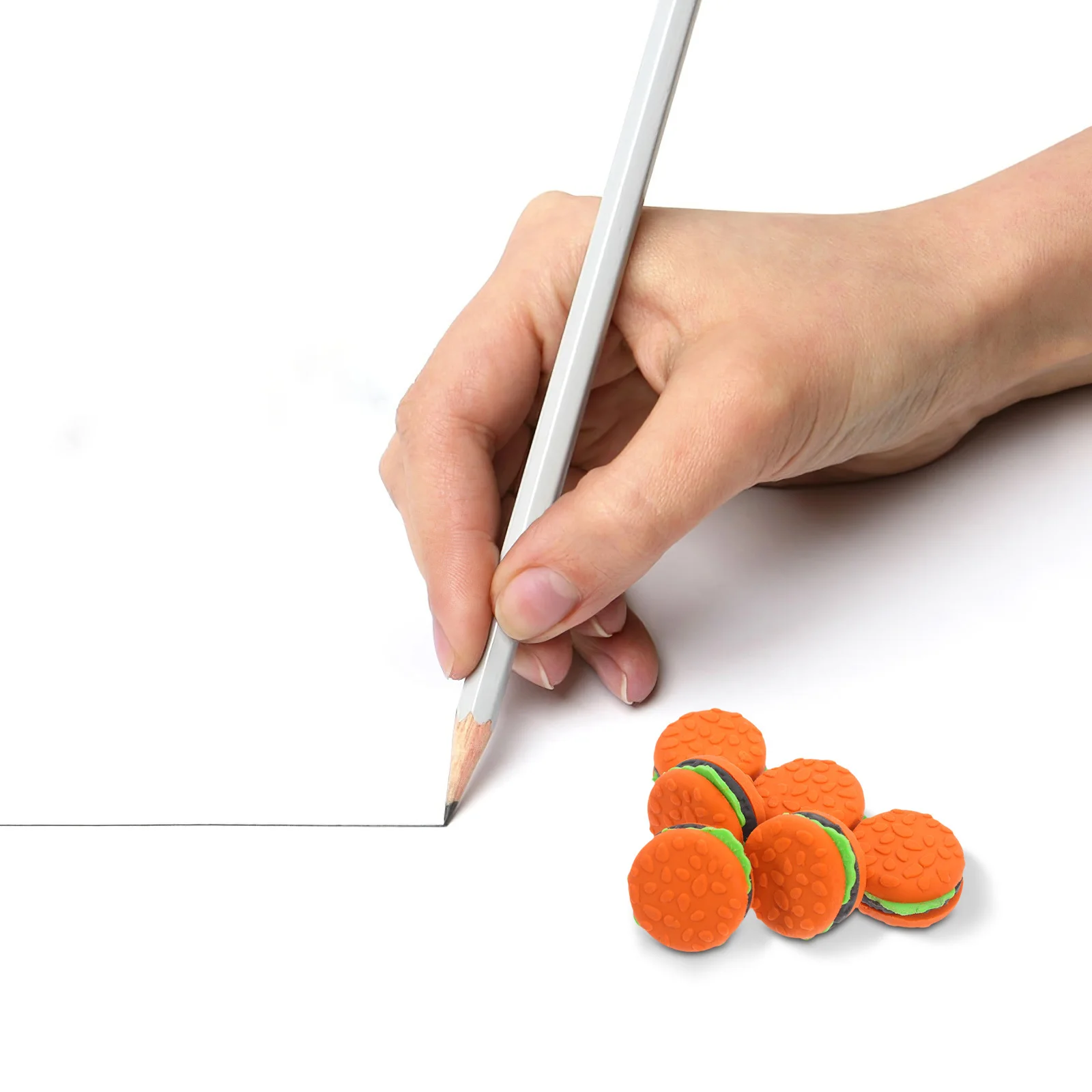 30 قطعة محايات همبرغر صغيرة لطيف الكرتون نمط اللوازم المدرسية الفصول الدراسية جائزة التخرج متعة المحايات الإبداعية #3