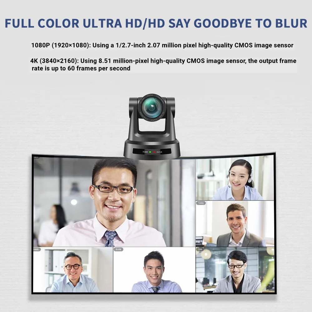 4K/1080P Video Conference Camera HDMI SDI LAN USB 12/20X NDI 60/30FPS AI Tracking for Church Meet Zoom Youtube Skype Live Stream