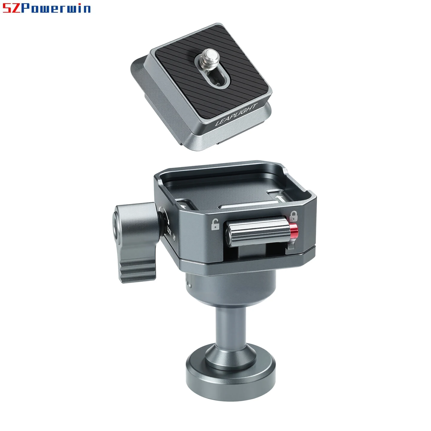 

Inverted Tripod Ball Head for Low Angle & 360° Horizontal/Vertical Rotation Mini Quick Release Aluminum Alloy Base