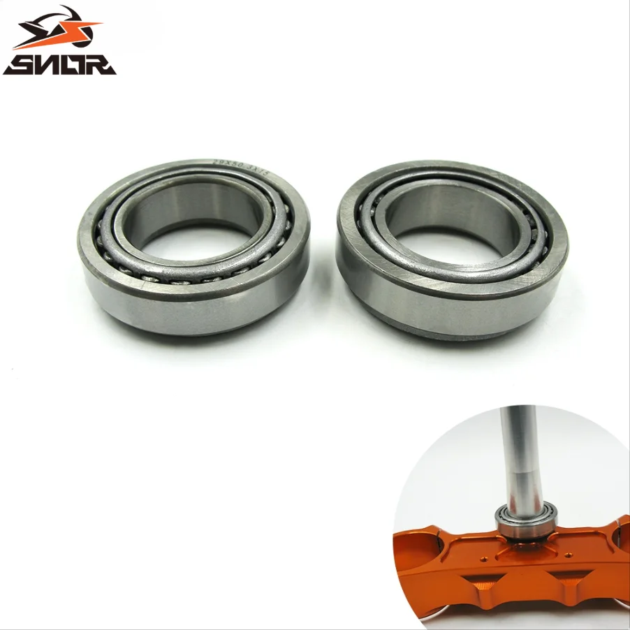 SNOR Motorcycle Triple Clamps Steering Stem Bearing Kit For KTM EXC SX SX-F XC-W XCF-W EXC-F 125 300 350 450 525 530 1 Pair