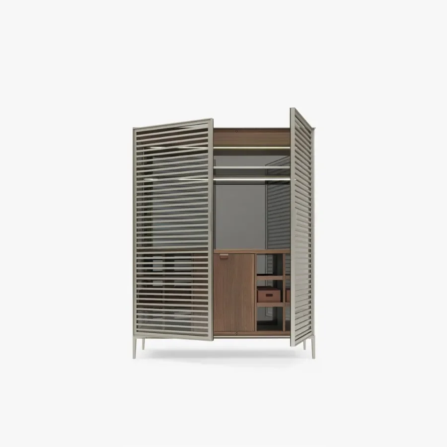 Modern Italian minimalist villa grille dining side cabinet household glass large flat layer