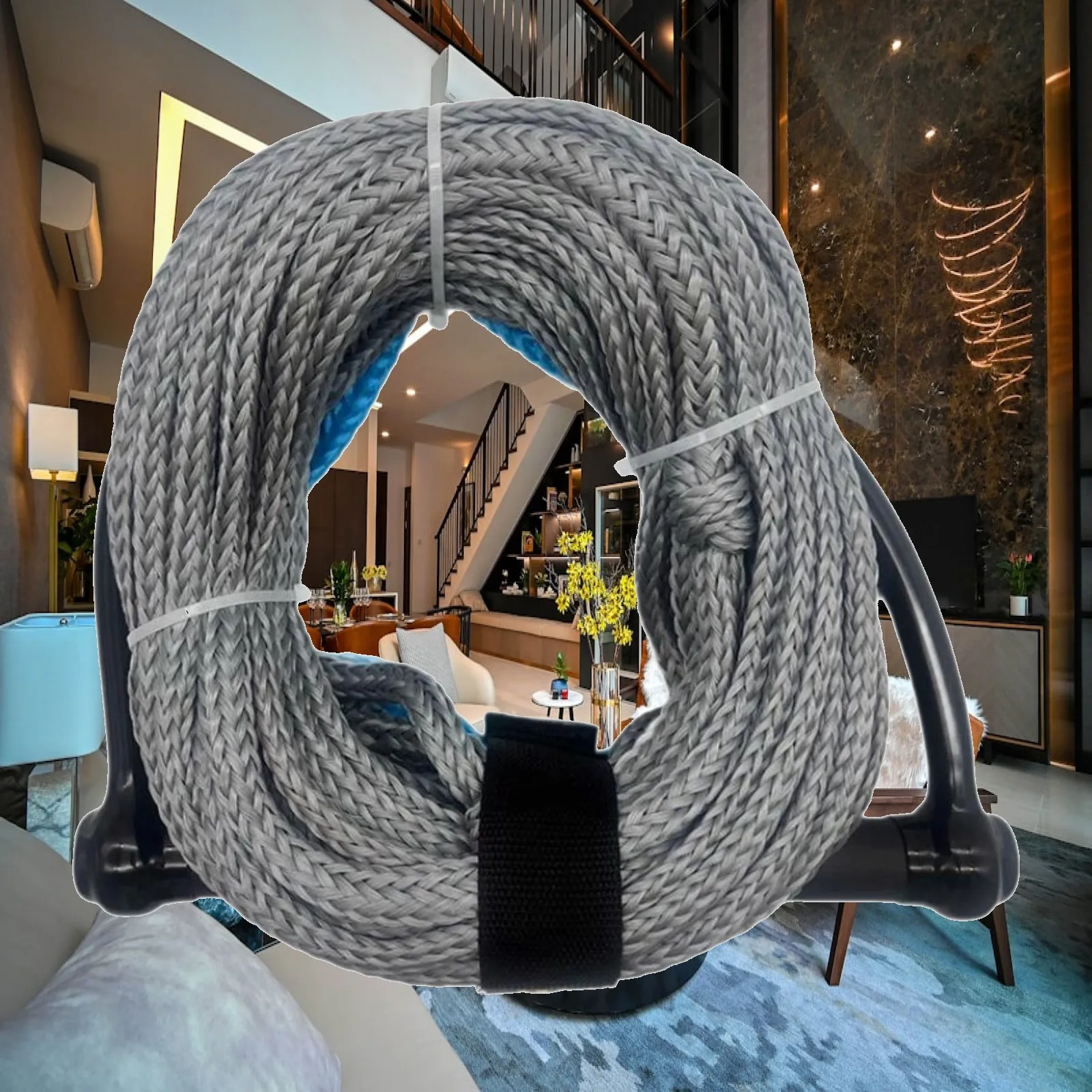 Wakeboard Tow Rope Reliable Polyethylene Material Ski Surfing Rope Multipurpose Grip Rope for Wake Boat