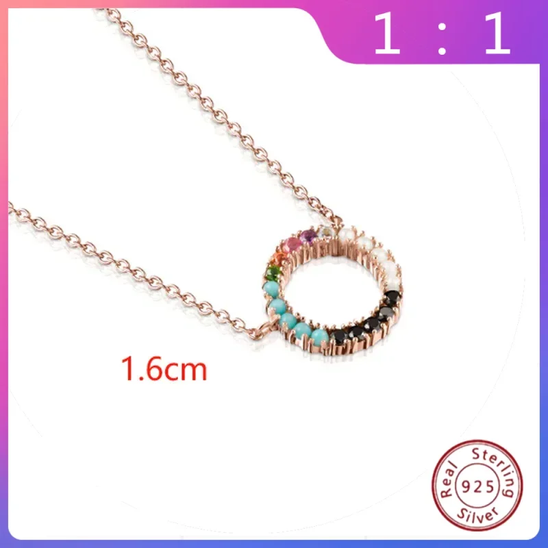 

Nuevo Collar Circular Colorido – Estilo Español, Diseño Suave, Moderno y Sofisticado, Ideal como Regalo