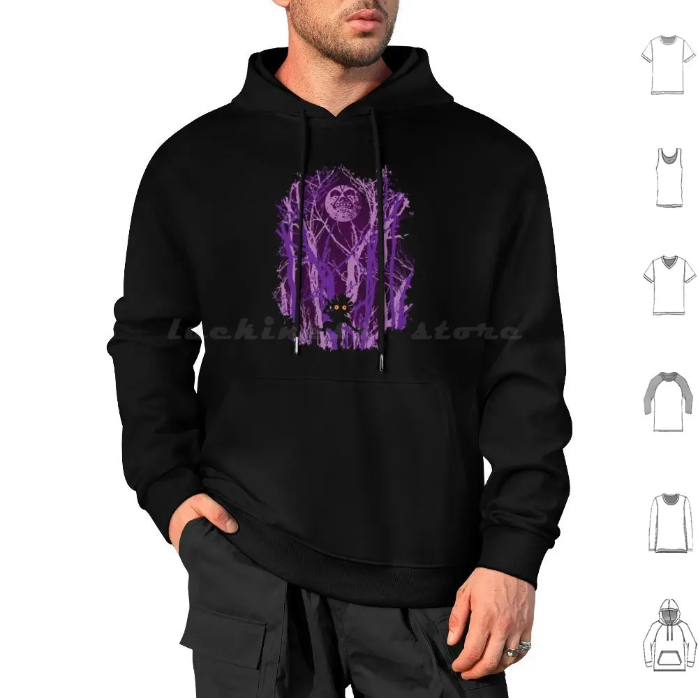 Lost In The Woods Hoodie Cotton Long Sleeve Lost Woods Forest Gaming Video Games Geek Nerd Popular Culture Moon Adventure
