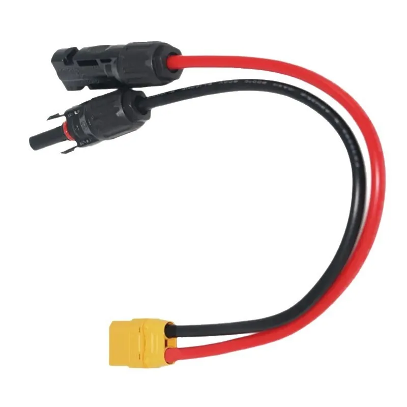 B68A XT90 Photovoltaic Connector Cable- For Extension Cable Durable Outdoor Portable Battery Power Cord 1M 12