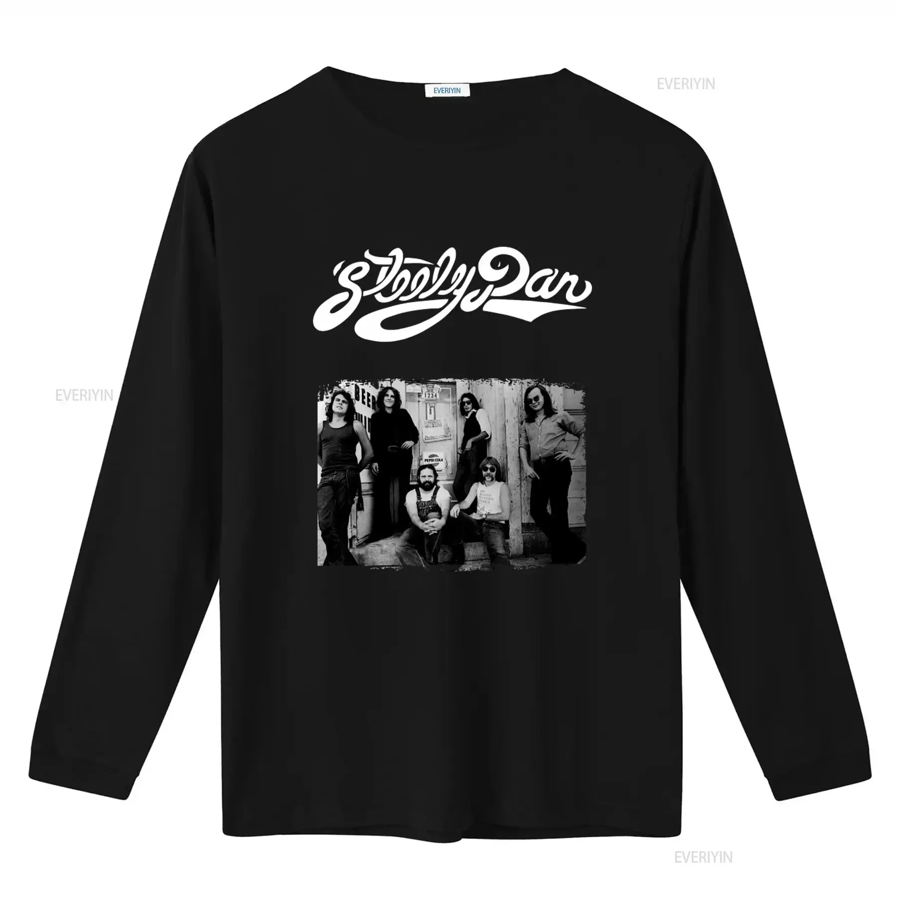 Steely Dan Band Cotton T Shirt Two Against Nature Design with Walter Becker Donald Fagen Artwork vintage Washed fashion