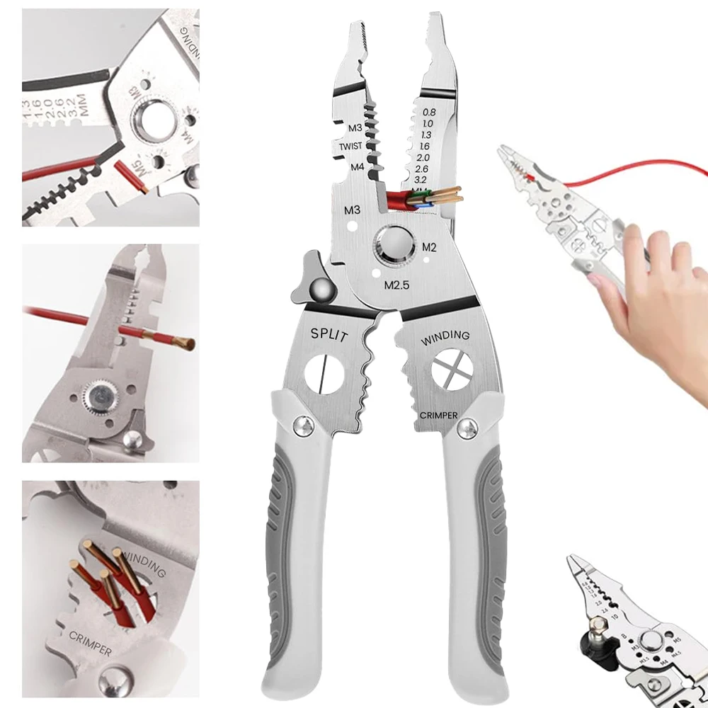 Kit de Alicates Profissionais para Instalações Elétricas com Design Ergonômico em Aço Resistente, para Uso Diário e Industrial