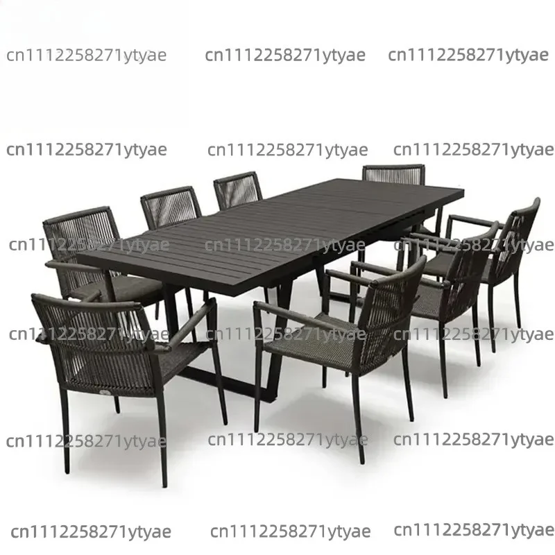Outdoor Rope Tableware Modern Garden Furniture Garden Tables and Chairs High Quality