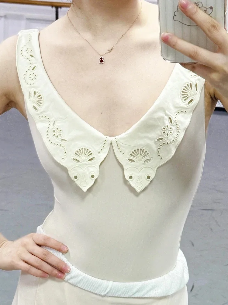 women-ballet-leotard-white-camellia-dancewear-adult-halter-neck-gymnastics-bodysuit-female-backless-ballet-dance-wear
