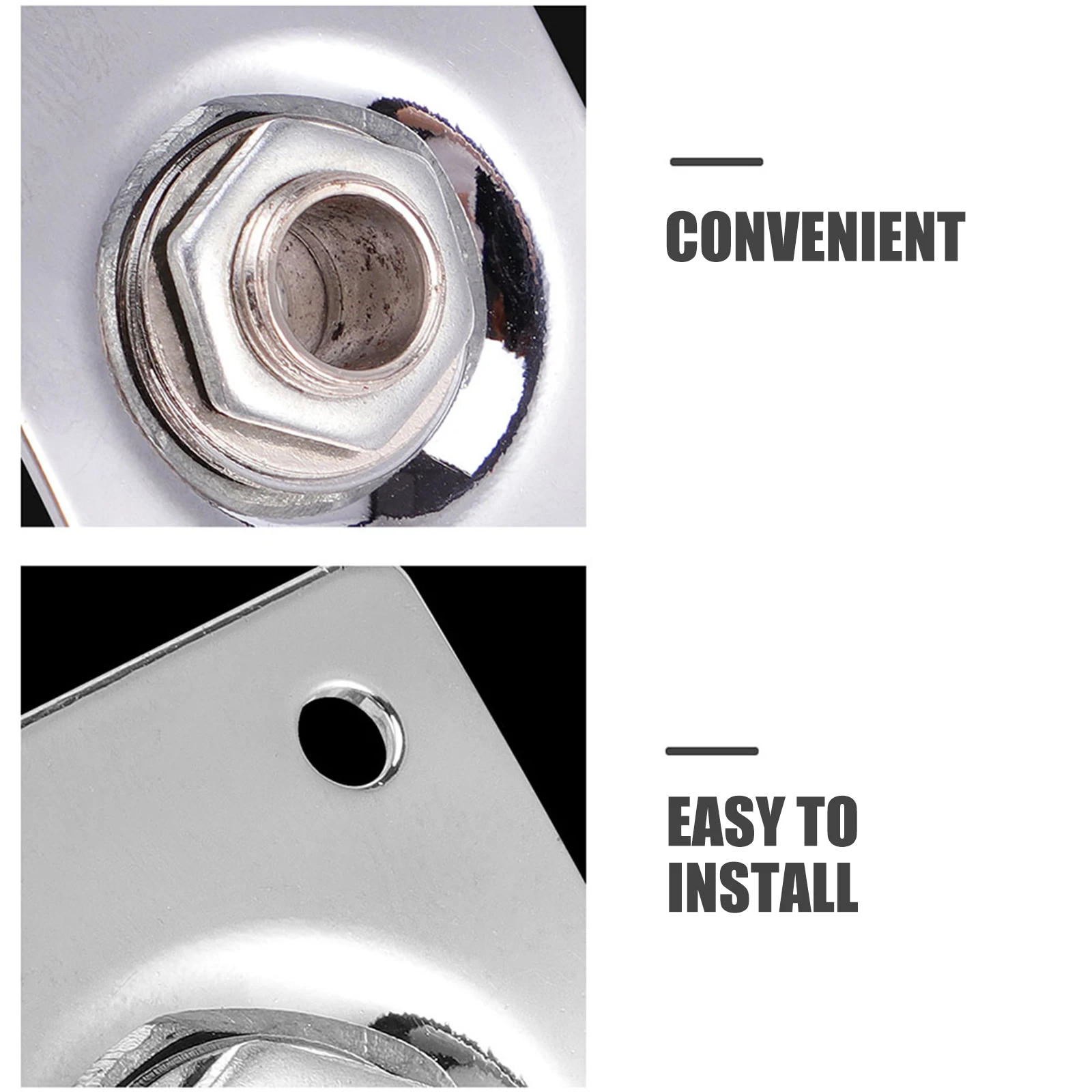 

4Pcs Electric Guitar Jack Socket Stainless Steel High Quality Replacement Accessory Fits Electronic Guitar Pickup Jack