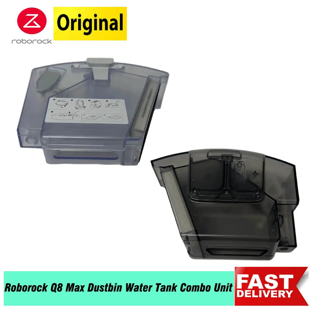 Original Roborock Q8 Max Water Tank Dustbin Combo Unit  Accessory For Q8 Max+ Ultron Lite- Water Tank Filter Dustbin Spare Parts