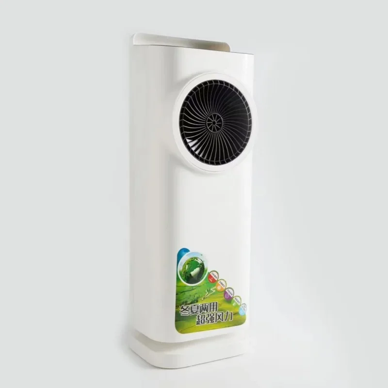 Vertical Mobile Heater, Dual-purpose Air Conditioning Fan, Warm Air Blower, Bladeless Cooling Fan Desktop Heater