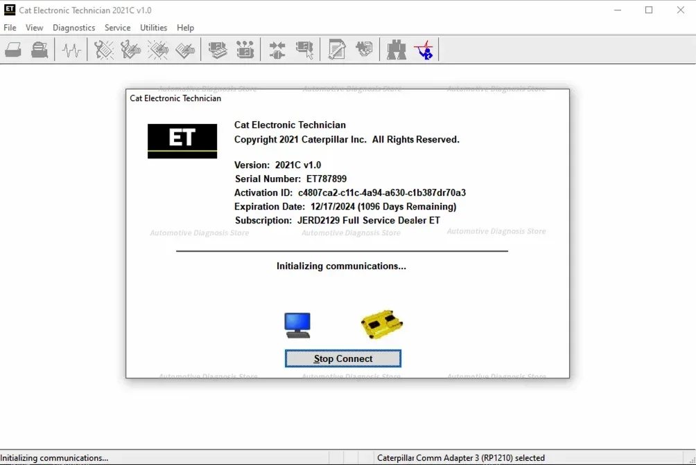 Cat ET 2025A Electronic Technician ONE PC install