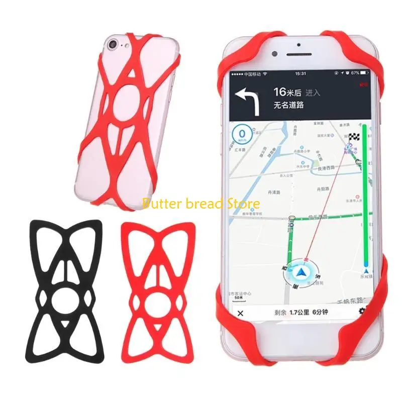 W89C Cellonet Holder Silicone Security Bands Montando o guidão bicicletas motocicleta