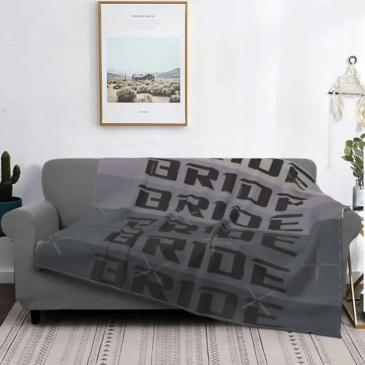 Bride JDM Material Plaid Throw Blanket for Bed Sofa  Thermal Cotton Bed Linen Home Textile