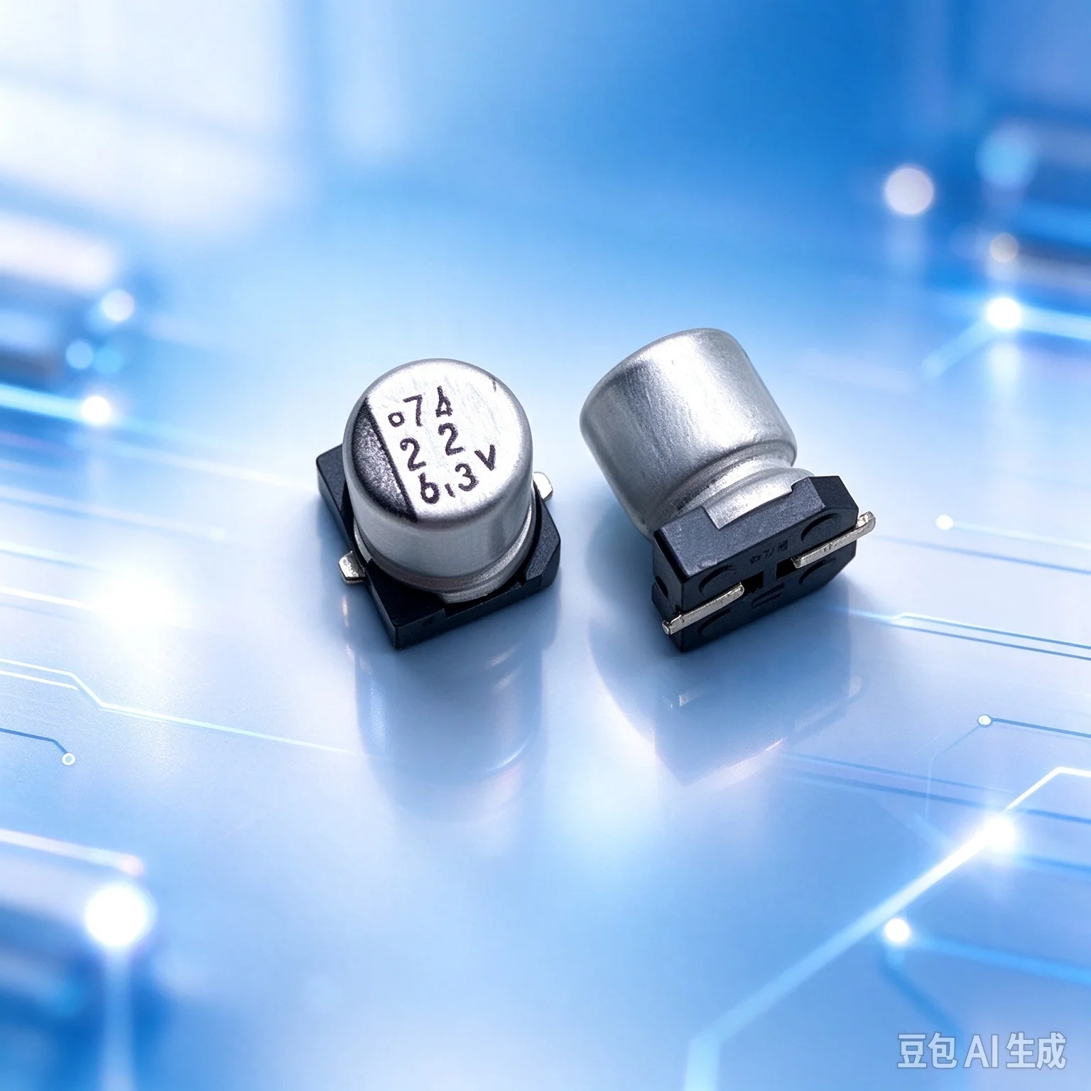 ncc製、smd（表面実装型）電解コンデンサ、22μf、63v、オーディオ用途向け、200個入り。