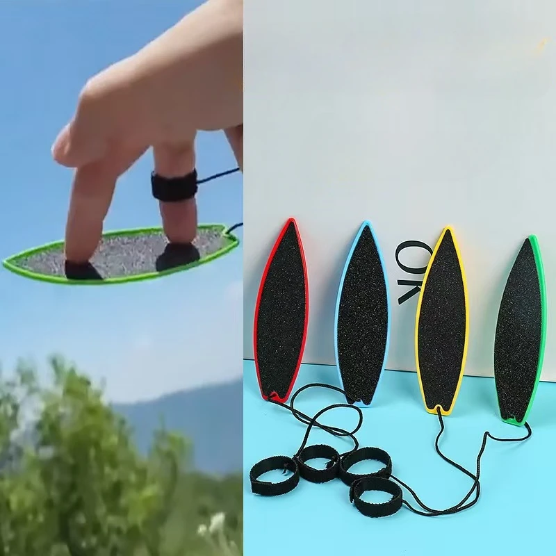 1-5pcs Fingers Surf Skateboard Creative Mini Air Pressure Press Cool Tech Fun Funky Young Boys And Girls Gift Toys