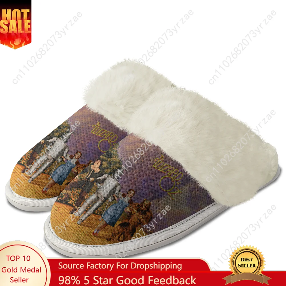 

The Wizard of Oz Plush Edge Warm Shoe Mens Womens Home Casual Slipper Fashion Bedroom Thermal Cotton Lightweight Custom Slippers