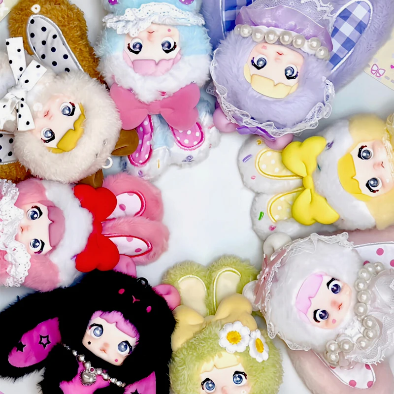 Nommi Baby Sweetheart Bunny กล่องตาบอดน่ารัก Nommi V8 พวงกุญแจ Mystery กล่อง MiBao V2 Surprise กระเป๋าตุ๊กตากระต่าย Blindbox จี้ของเล่น