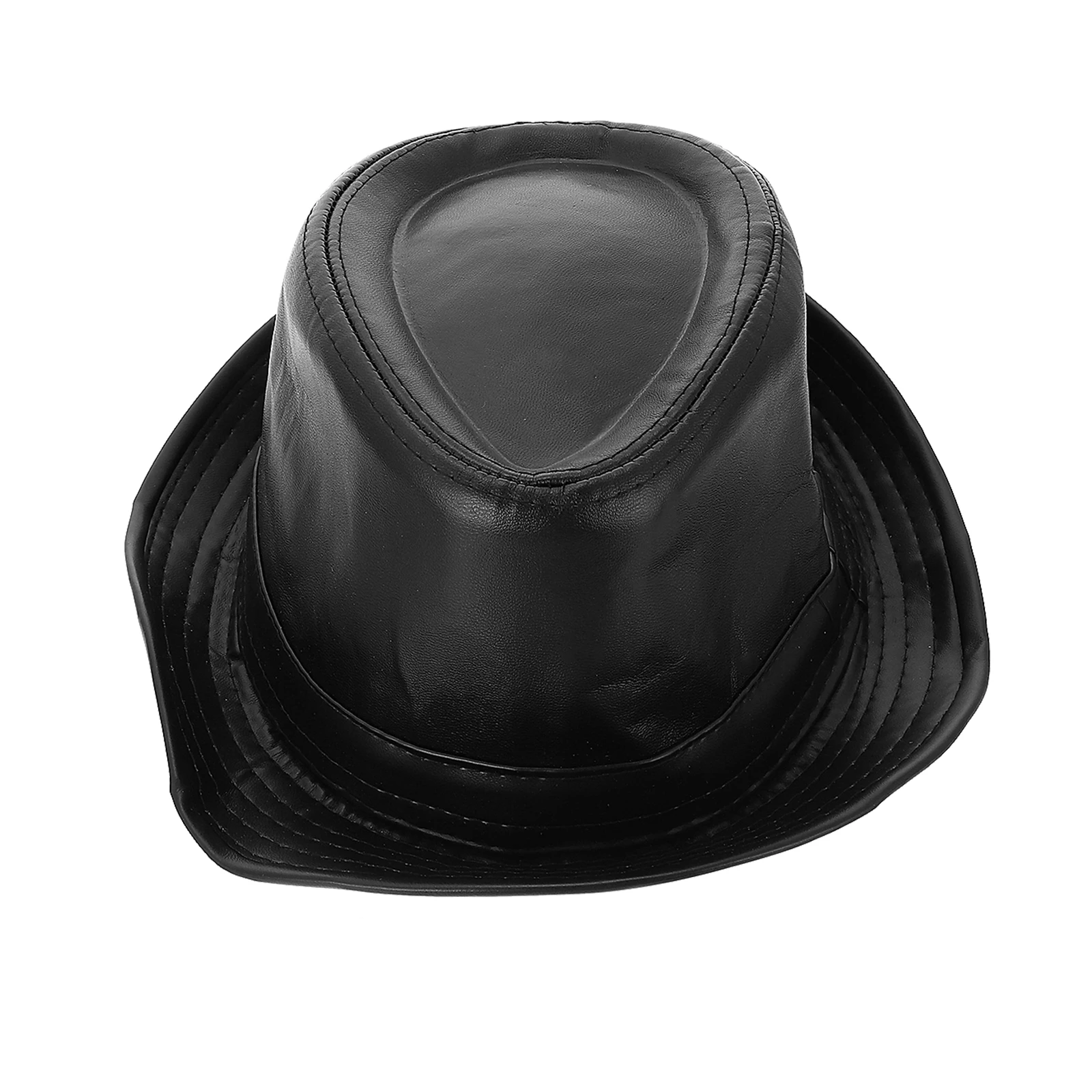 

PU Jazz Top Hat Sun Visor Outdoor Travel Masquerade Wedding Cocktail Party Church Formal Vintage Men Middle