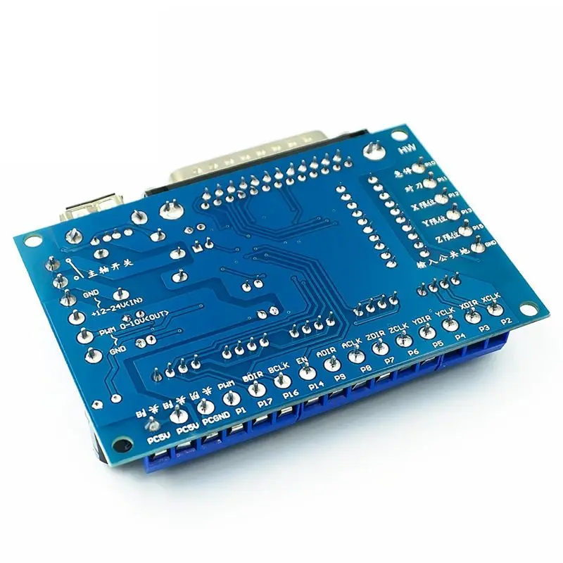 AEE3-Interface Board Engraving Machine Interface Board CNC 5 Axis With Optocoupler Adapter Stepper Motor Driver + USB Cable